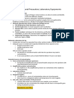 Molecular Biology: Laboratory Safety and Precaution