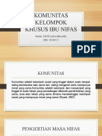 Tugas PPT Komunitas Ibu Nifas