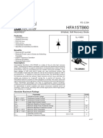 HFA15TB60: Ultrafast, Soft Recovery Diode Hexfred