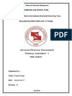 Symbiosis Law School, Pune: A F M I A - 1