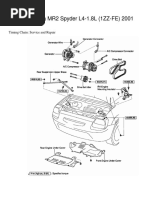 Toyota MR2 Spyder L4-1.8L (1ZZ-FE) 2001: Timing Chain: Service and Repair