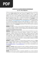 Contrato de Locacion de Servicios Profesionales (Pago A Abogado Por Cliente)