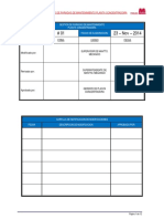 Procedimiento de Planificación y Gestión de Paradas de Mantenimiento Concentradora PDF