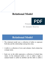 Relational Model and Algebra - Part 1 PDF