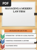 Topic 3 Managing A Law Firm