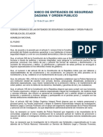 Código Orgánico de Entidades de Seguridad Ciudadana y Orden Público