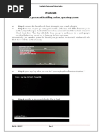 Practical-1 Write A Process of Installing Various Operating System