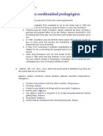 Plan de Continuidad Pedagógica: Josefina Martinez, 5°c