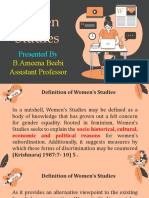 Women Studies - 12.08.2020