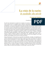 Unidad 3. La Crisis de La Razón (Imprimible) PDF