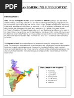 "India As An Emerging Superpower": India, Officially The Republic of India (Hindi