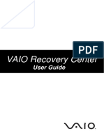 VAIO Recovery Center User Guide