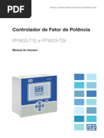 WEG Controlador Do Fator de Potencia PFW03 T12 24 Manual Do Usuario 10006647131 PT PDF