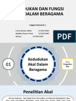 Kelompok 1 Agama (Kedudukan Dan Fungsi Akaldalam Beragama)