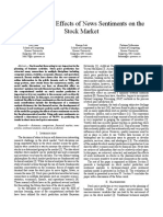 Predicting The Effects of News Sentiments On The Stock Market