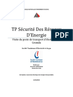 TP Sécurité Des Réseaux D'Energie: Visite Du Poste de Transport D'électricité de Gremda