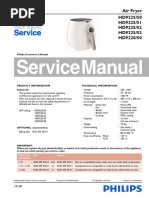 Service Manual: Air Fryer HD9225/50 HD9225/51 HD9225/52 HD9225/53 HD9220/50