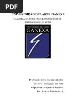 UNIVERISIDAD DEL ARTE GANEXA TAREA No. 3