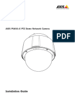 AXIS P5655-E PTZ Dome Network Camera: Installation Guide