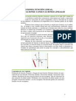 Funciones Lineales y Ecuaciones Lineales