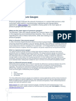 Types of Pressure Gauges PDF