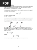 Newton's Law of Gravitation:: F F R F R