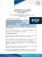 Guía de Actividades y Rúbrica de Evaluación - Tarea 1 - Conceptos Previos