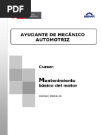 Mantenimiento Básico Del Motor