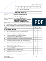 Self-Assessment Guide Trainers Methodology I Deliver Training Session