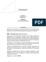 DSM V Background and Criteria: Schizophrenia Spectrum and Other Psychotic Disorder