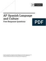 AP Spanish Test Free Response Sample