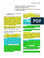 Resumen La Supuesta Santidad de Los Contratos y El Articulo 62 de La C P P