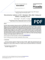 Microstructure Analysis On 6061 Aluminum Alloy After Casting and Diffuses Annealing Process