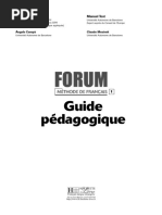 Forum Methode de Francais 1 - Guide Pedagogique PDF