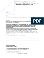 INSTITUCION EDUCATIVA TECNICA COMERCIAL CALDAS, Grado 8, Guías 11, 12, 13, 14.