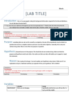 Lab Report Format