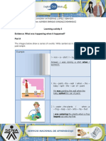 Learning Activity 3 Evidence: What Was Happening When It Happened? Part A