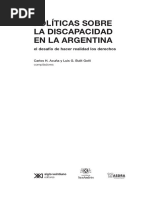 Politicas Sobre Discapacidad en La Argentina