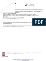 National Federation of Modern Language Teachers Associations and Wiley Are Collaborating With JSTOR To Digitize, The Modern Language Journal