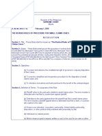 The Revised Rules of Procedure For Small Claims Cases A.M. No. 08-8-7-sc As Amended by OCA Circular No.45-2019)