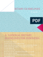 Dietary Guidelines: by Group: 5