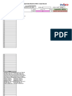 Business Ethics: Input Data Sheet For SHS E-Class Record