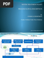 Water Treatment Plant Process Flow & Description: by Chemical Department Vendor: Doshion Veolia Water Solutions