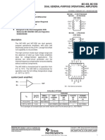 D D D D D D: MC1458, MC1558 Dual General-Purpose Operational Amplifiers