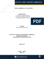 Diagnóstico Ambiental Cualitativo - Central Pecuaria