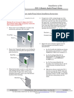 Tri-Tech Medical Inc.: TAV-1 Remote Audio/Visual Alarm Installation Instructions