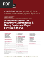 IBISWorld Industry Report Machinery Maintenance & Heavy Equipment Repair Services in The US 2019