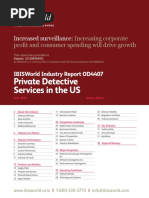 IBISWorld Industry Report Private Detective Services in The US 2019