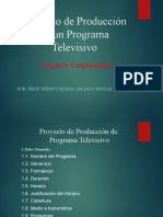 Proyecto de Produccion de Un Programa Televisivo