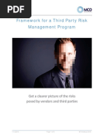 Framework For A Third Party Risk Management Program